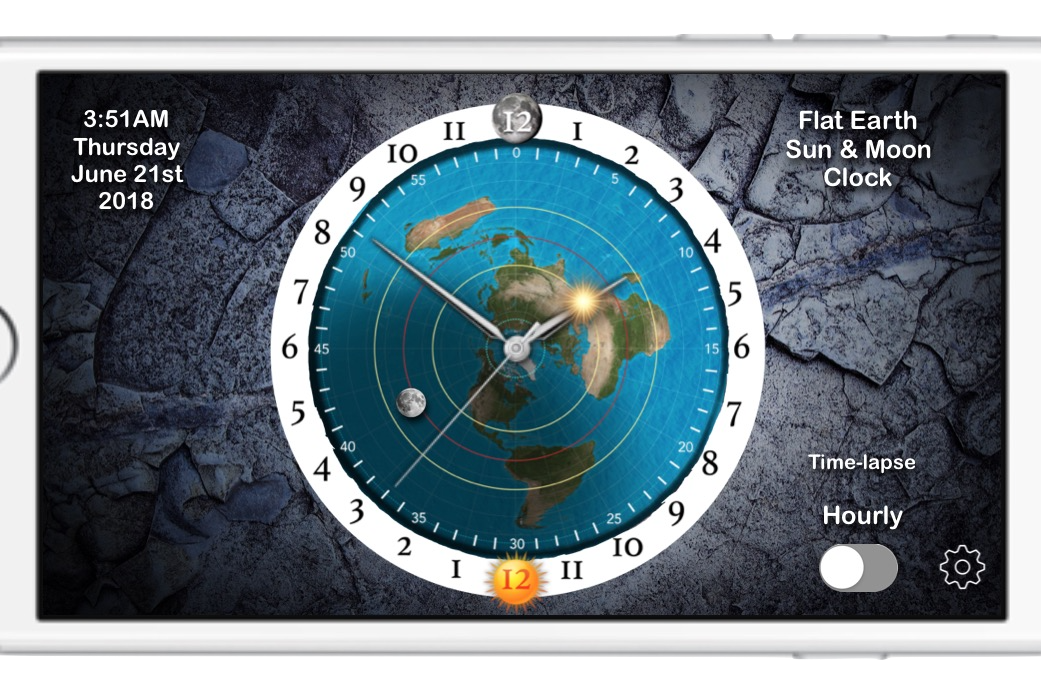 flat earth map watch